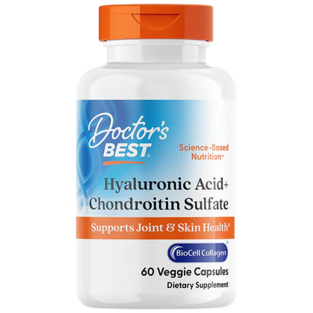 Doctor's Best Hyaluronic Acid + Chondroitin Sulfate with BioCell Collagen - Хиалуронова киселина с колаген и хондроитин