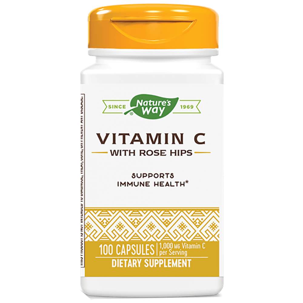 Nature’s Way Vitamin C with Rose Hips 500 mg - Витамин С 500 mg с шипка