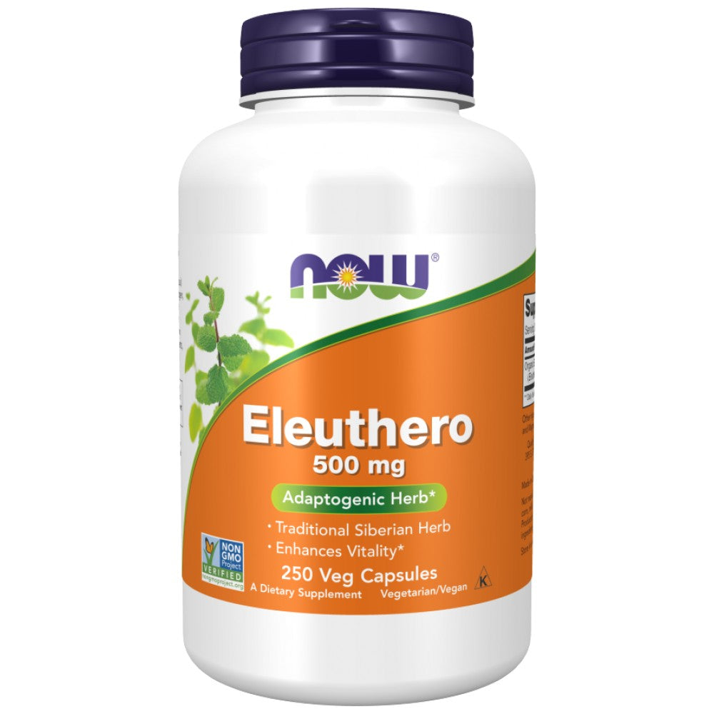 NOW Foods Eleuthero 500 mg Siberian Ginseng - Сибирски женшен 500 mg