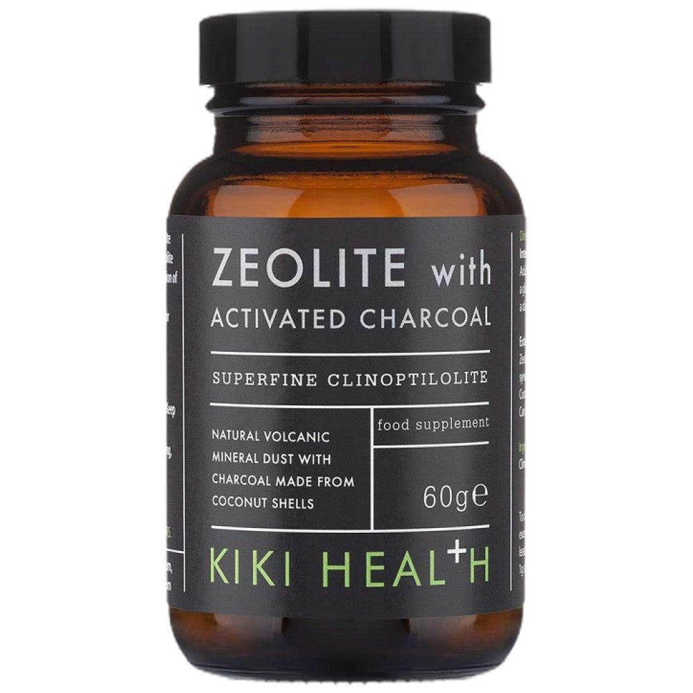 KIKI Health Zeolite With Activated Charcoal Powder - Зеолит с активен въглен на прах