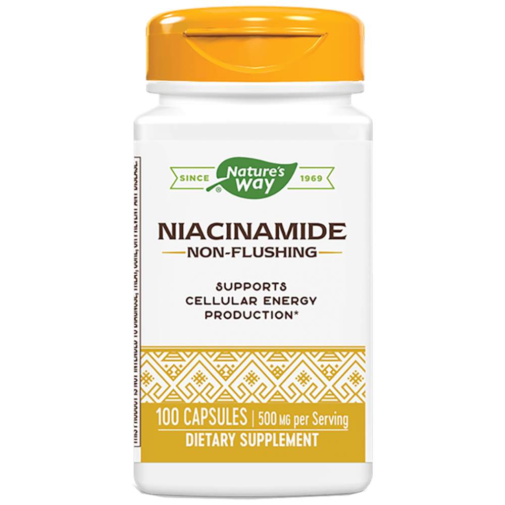 Nature’s Way Niacinamide 500 mg - Ниацинамид 500 mg (Витамин Б3)