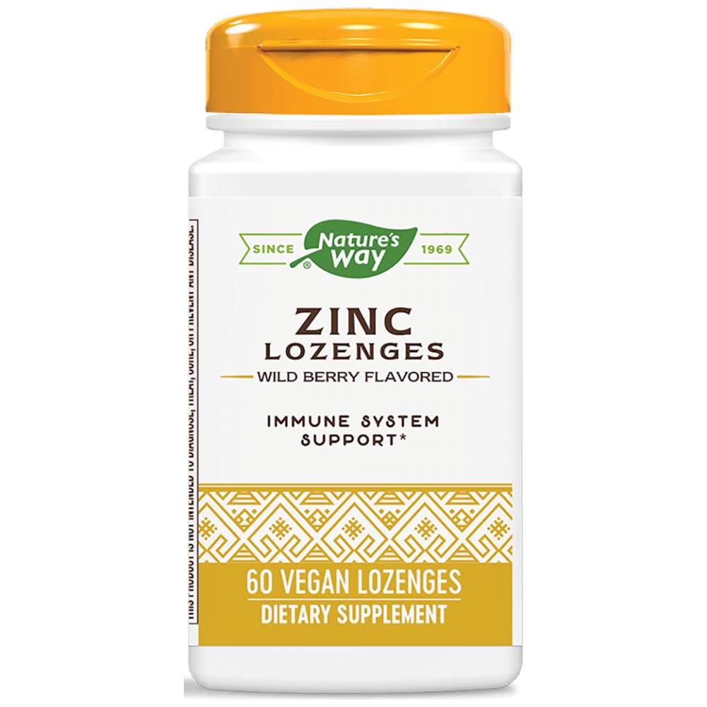 Nature’s Way Zinc Lozenges with Echinacea & Vitamin C - Цинк с ехинацея и Витамин С