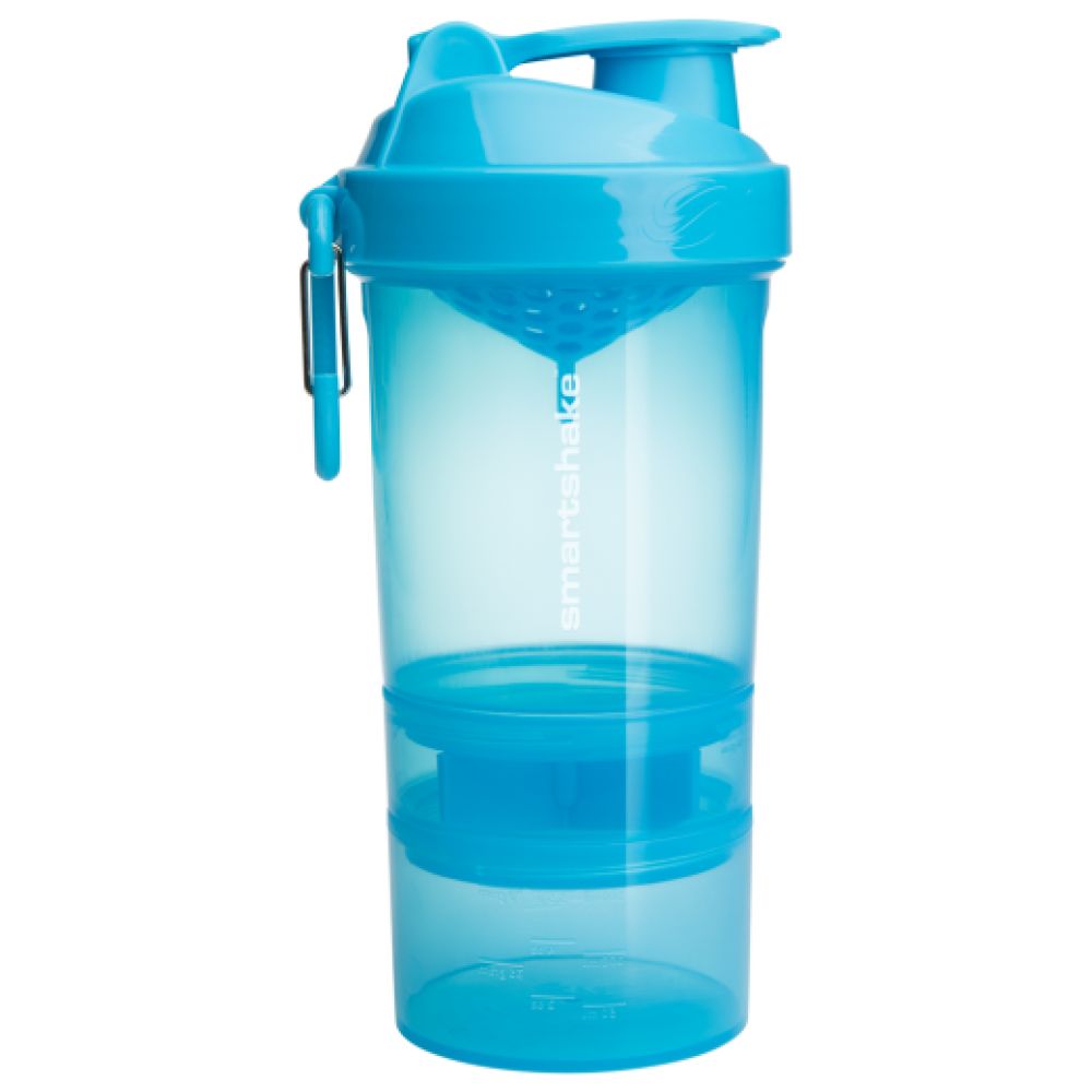 SmartShake 2Go Smart Shaker Neon Blue - Шейкър с отделения (син)