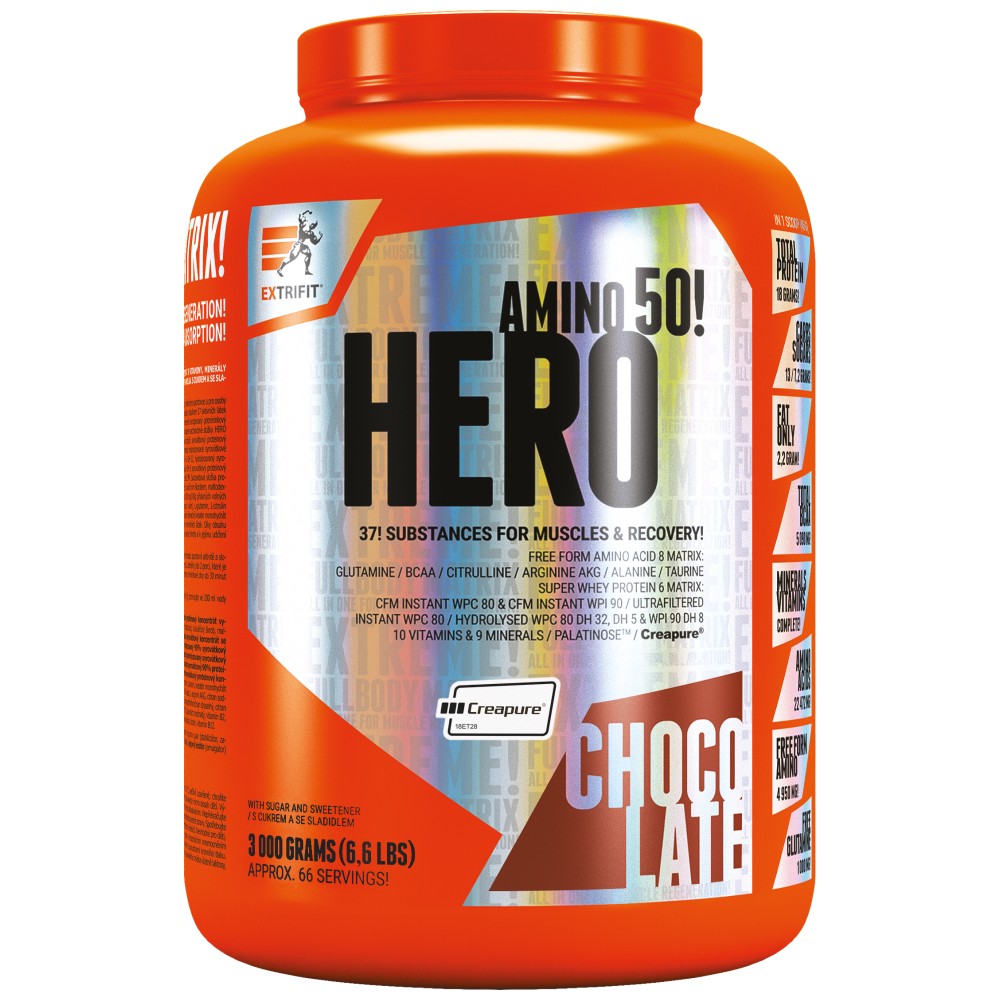 Extrifit Sports Nutrition HERO Amino 50 - Аминокиселинна олл-ин-уан формула