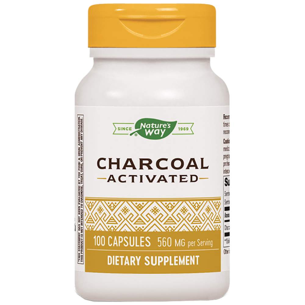Nature’s Way Activated Charcoal 280 mg - Активен въглен 280 mg