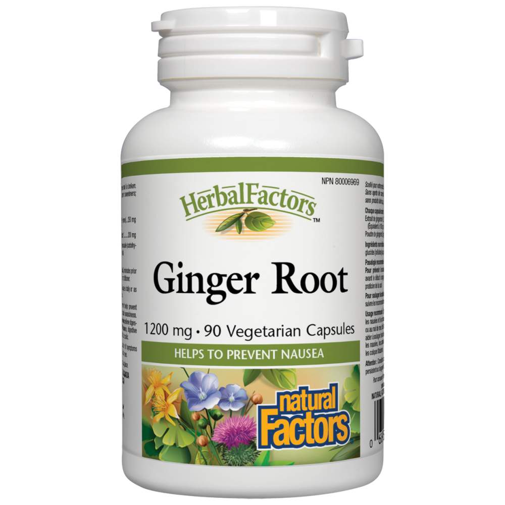 Natural Factors Ginger Root 1200 mg - Корен от джинджифил 1200 mg