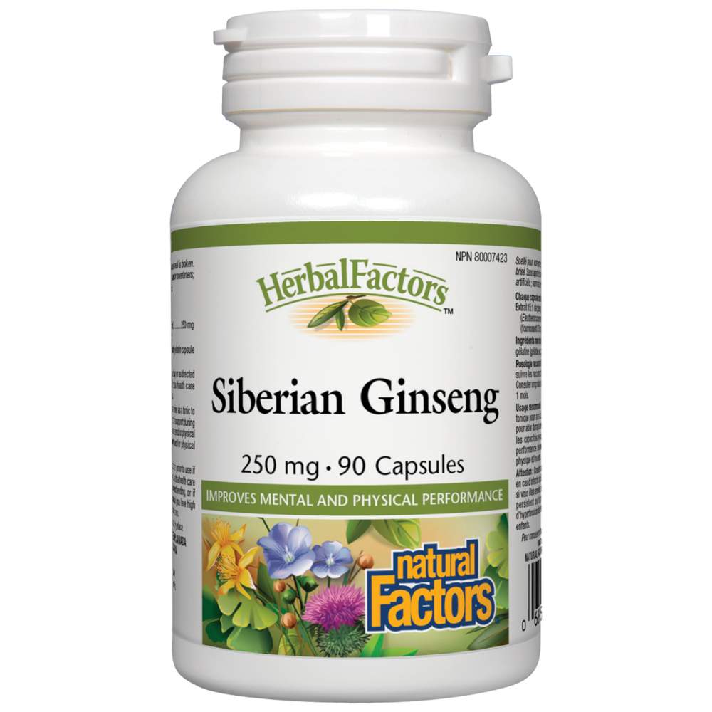 Natural Factors Siberian Ginseng 250 mg - Сибирски женшен 250 mg