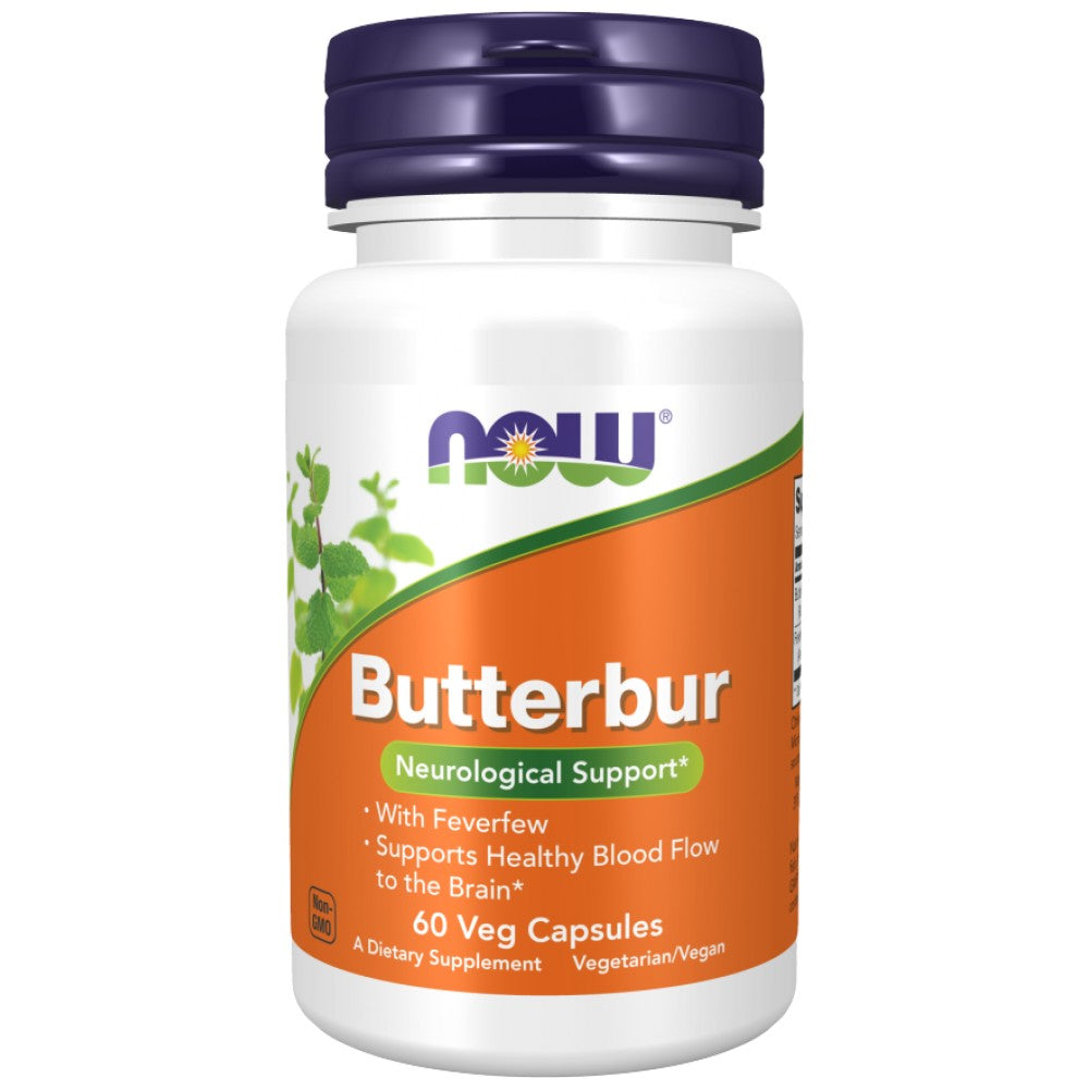 NOW Foods Butterbur - Бял оман за нервен комфорт