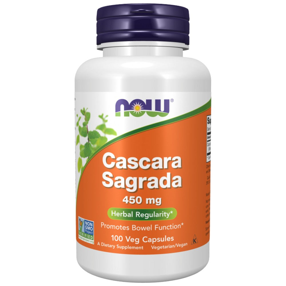 NOW Foods Cascara Sagrada 450 mg - Каскара саграда 450 mg