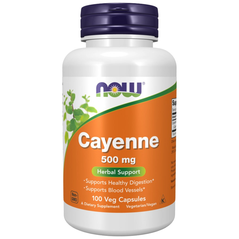NOW Foods Cayenne 500 mg - Лют червен пипер 500 mg