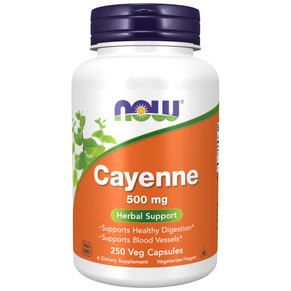 NOW Foods Cayenne 500 mg - Лют червен пипер 500 mg