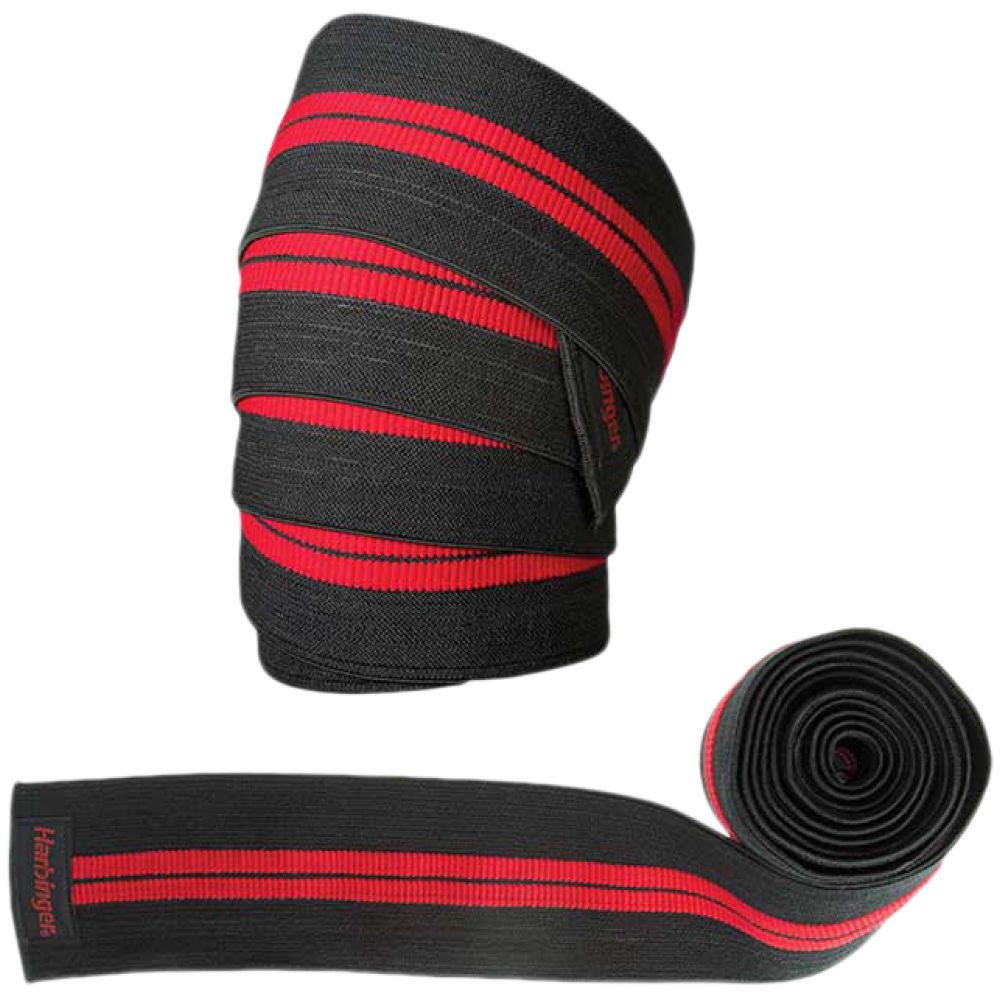Harbinger Бинтове за коляно Red Line Knee Wraps Black/Red - Бинтове за коляно черно и червено