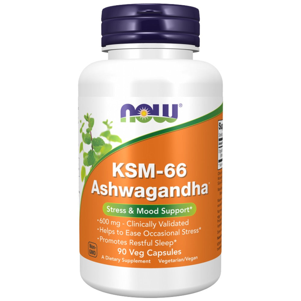 NOW Foods KSM-66 Ashwagandha 600 mg - Ашваганда KSM-66 600 mg