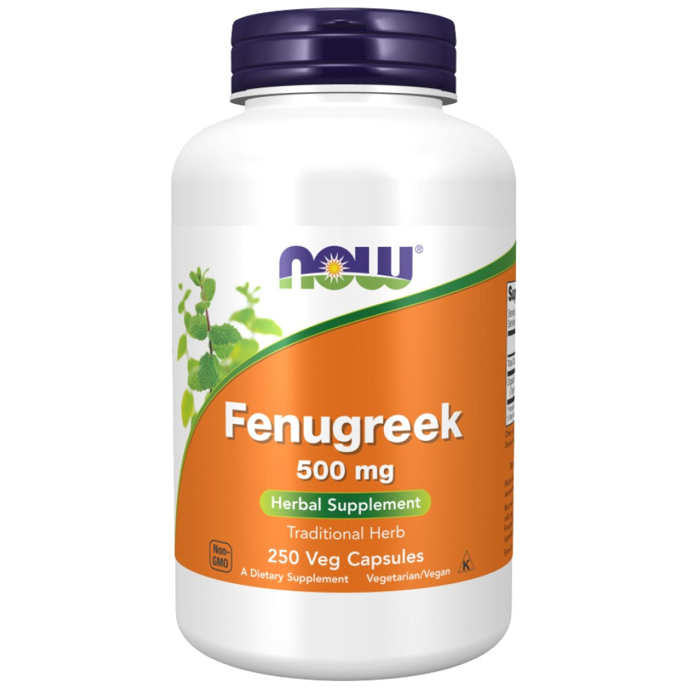 NOW Foods Fenugreek 500 mg - Сминдух (Фенугрийк) 500 mg