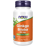 NOW Foods Ginkgo Biloba 60 mg - Гинко Билоба