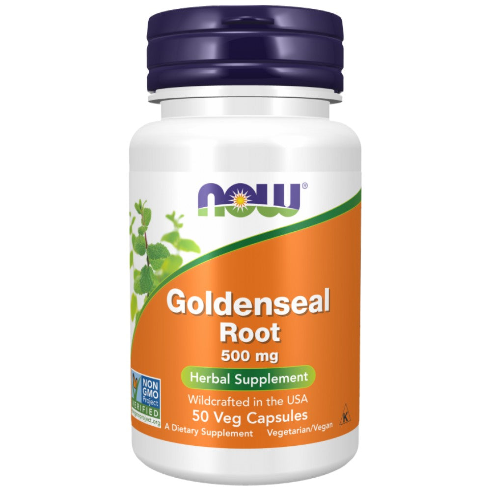 NOW Foods Goldenseal Root 500 mg - Жълтокоренче 500 mg