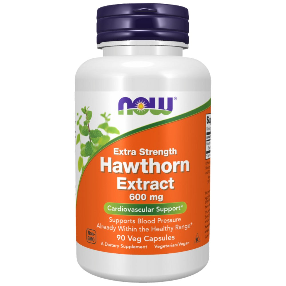 NOW Foods Hawthorn Extract 600 mg Extra Strength - Глог екстракт 600 mg