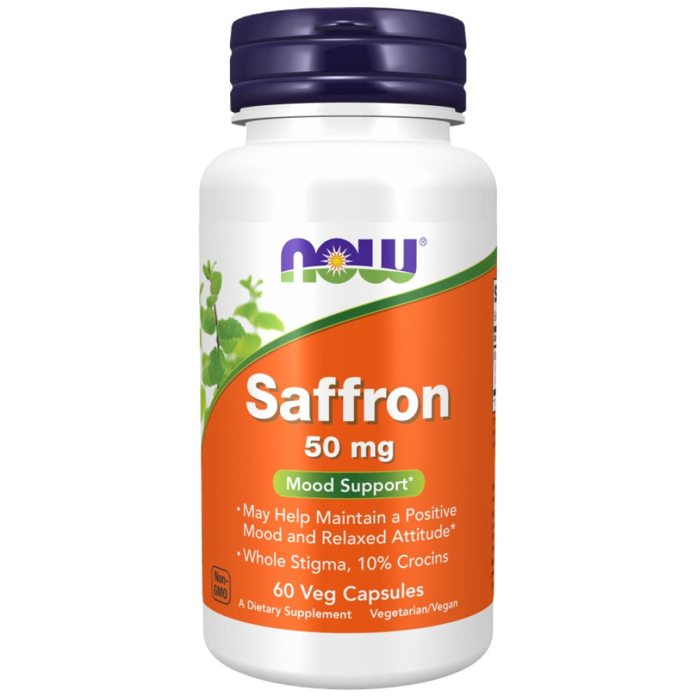 NOW Foods Saffron 50 mg - Шафран 50 mg