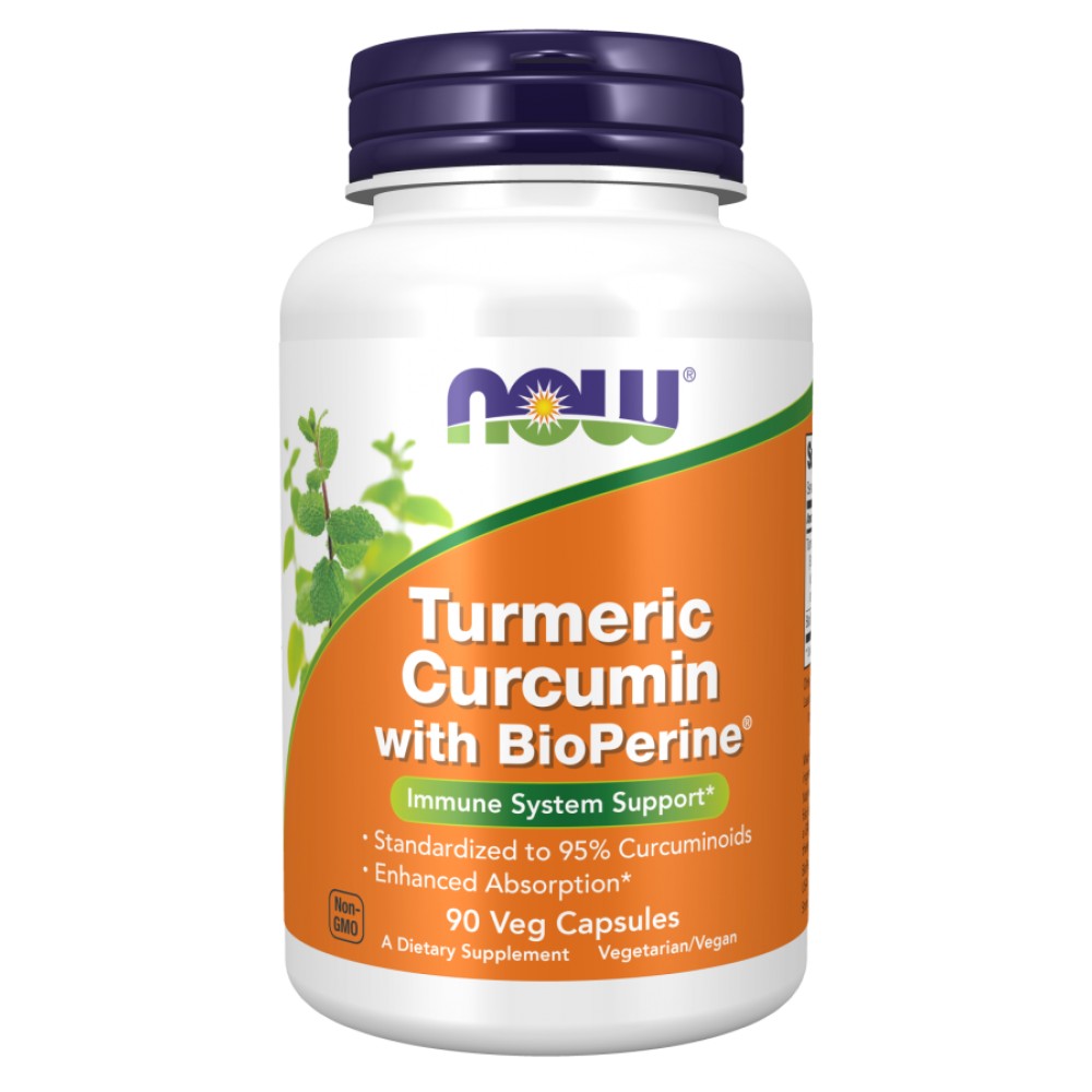 NOW Foods Turmeric Curcumin with BioPerine - Куркумин с пиперин
