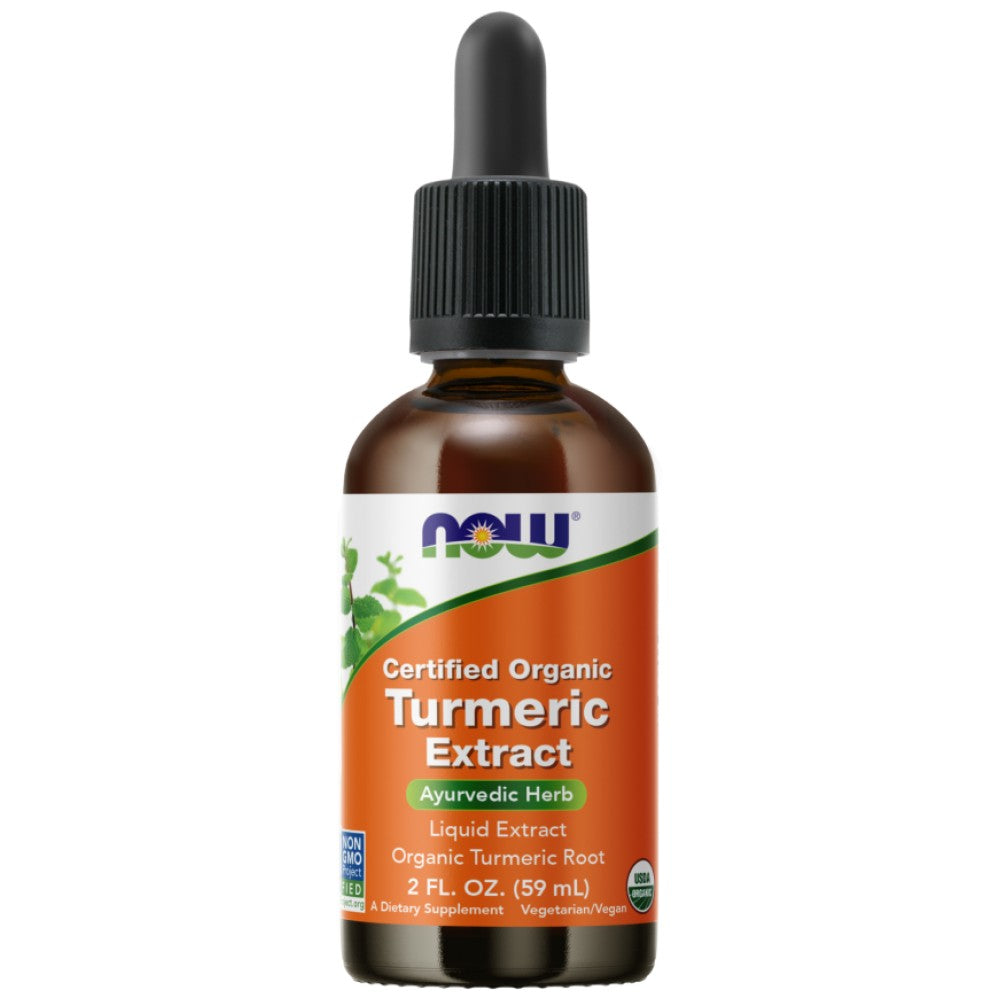 NOW Foods Turmeric Extract Liquid Certified Organic - Течен екстракт от куркума био
