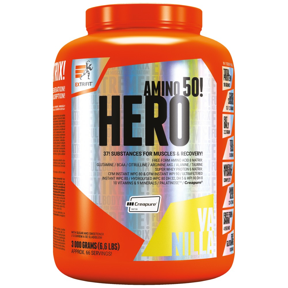 Extrifit Sports Nutrition HERO Amino 50 - Аминокиселинна олл-ин-уан формула