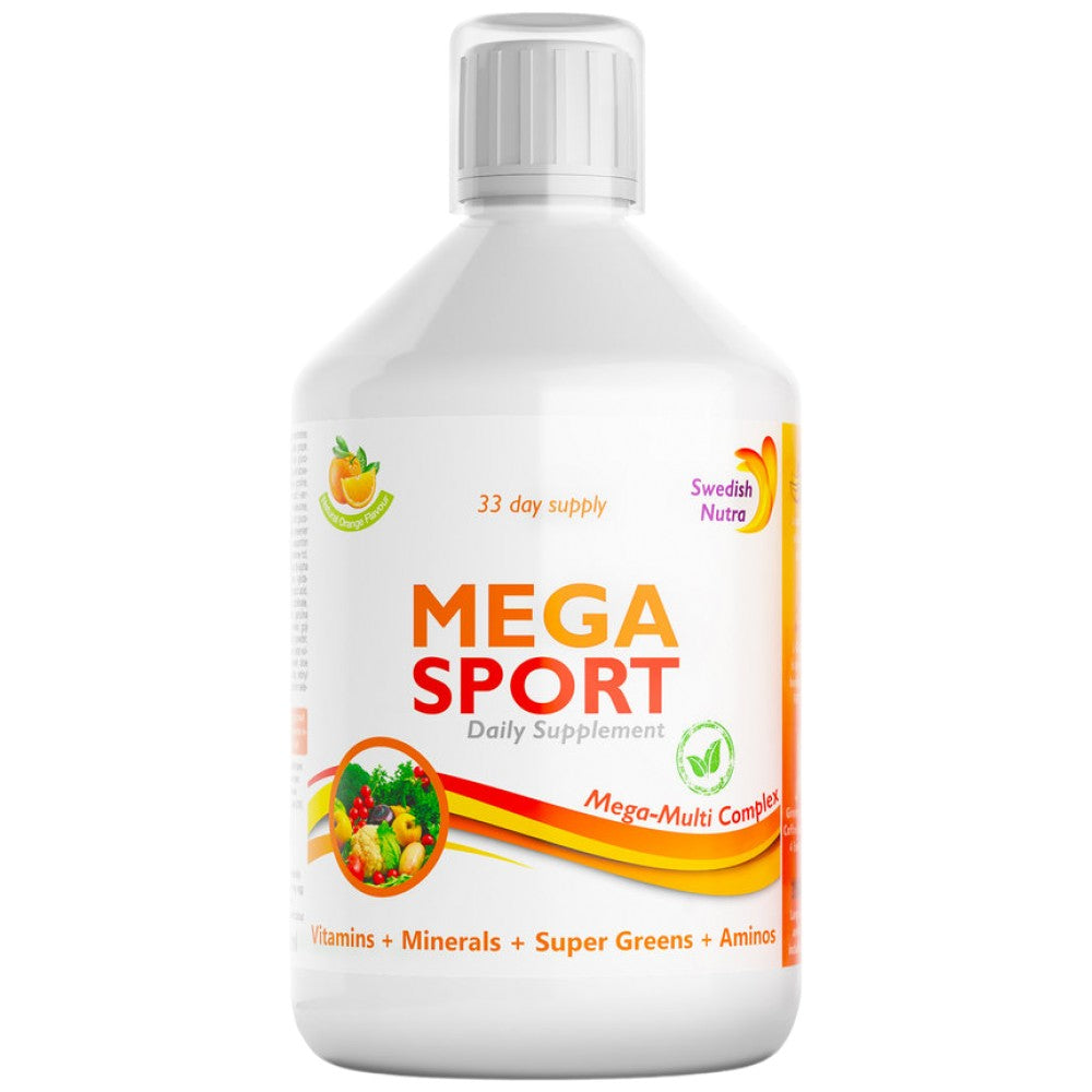 Swedish Nutra Mega Sport Vitamins + Minerals + Super Greens + Aminos - Мултивитамини за спорт
