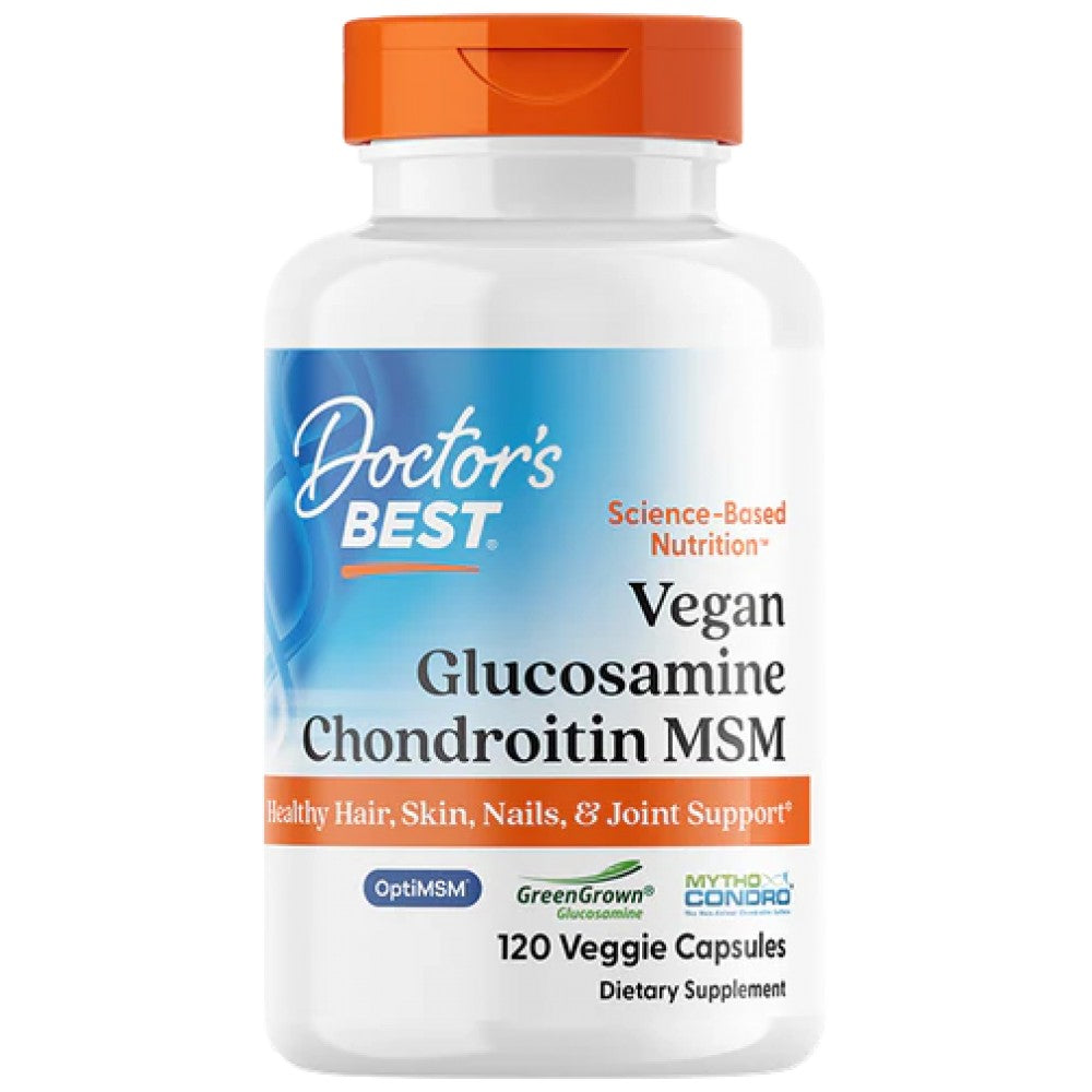 Doctor's Best Vegan Glucosamine & Chondroitin & MSM - Веган глюкозамин с хондроитин и MSM