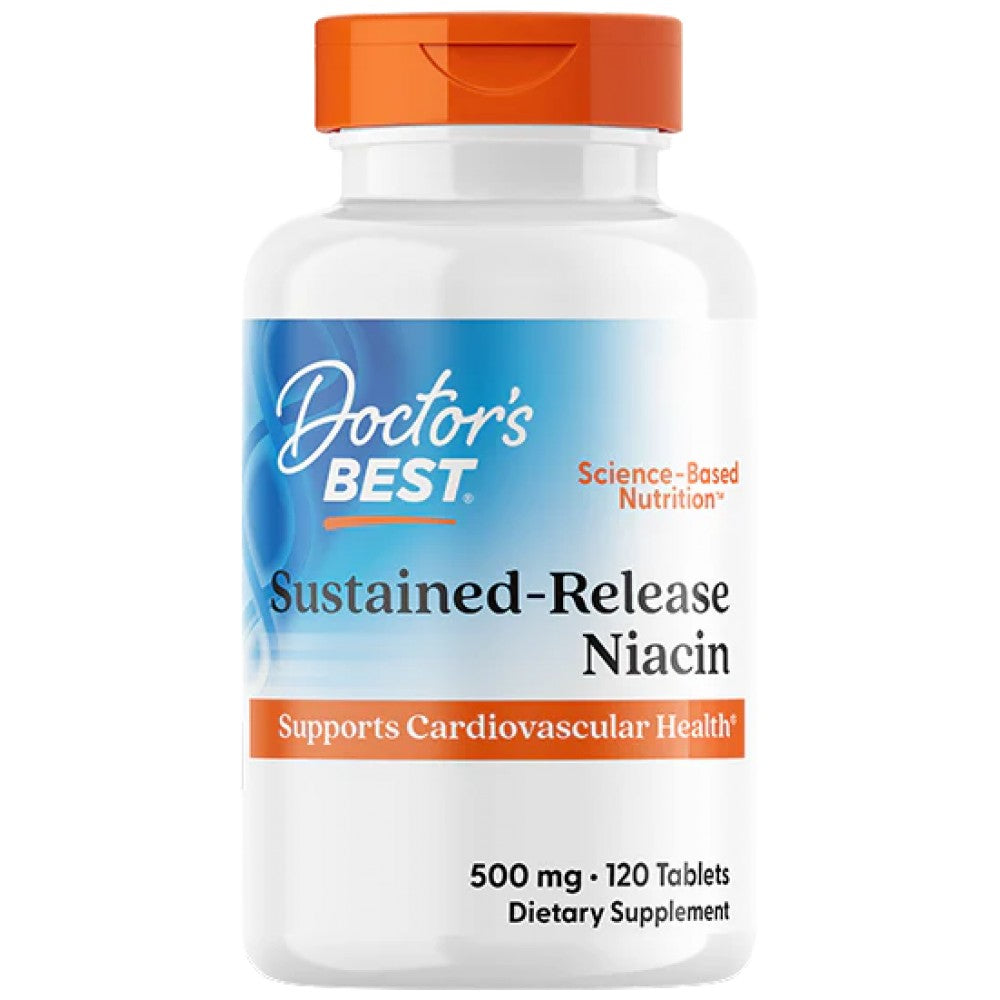 Doctor’s Best Niacin Time-Released 500 mg - Витамин Б3 ниацин 500 mg