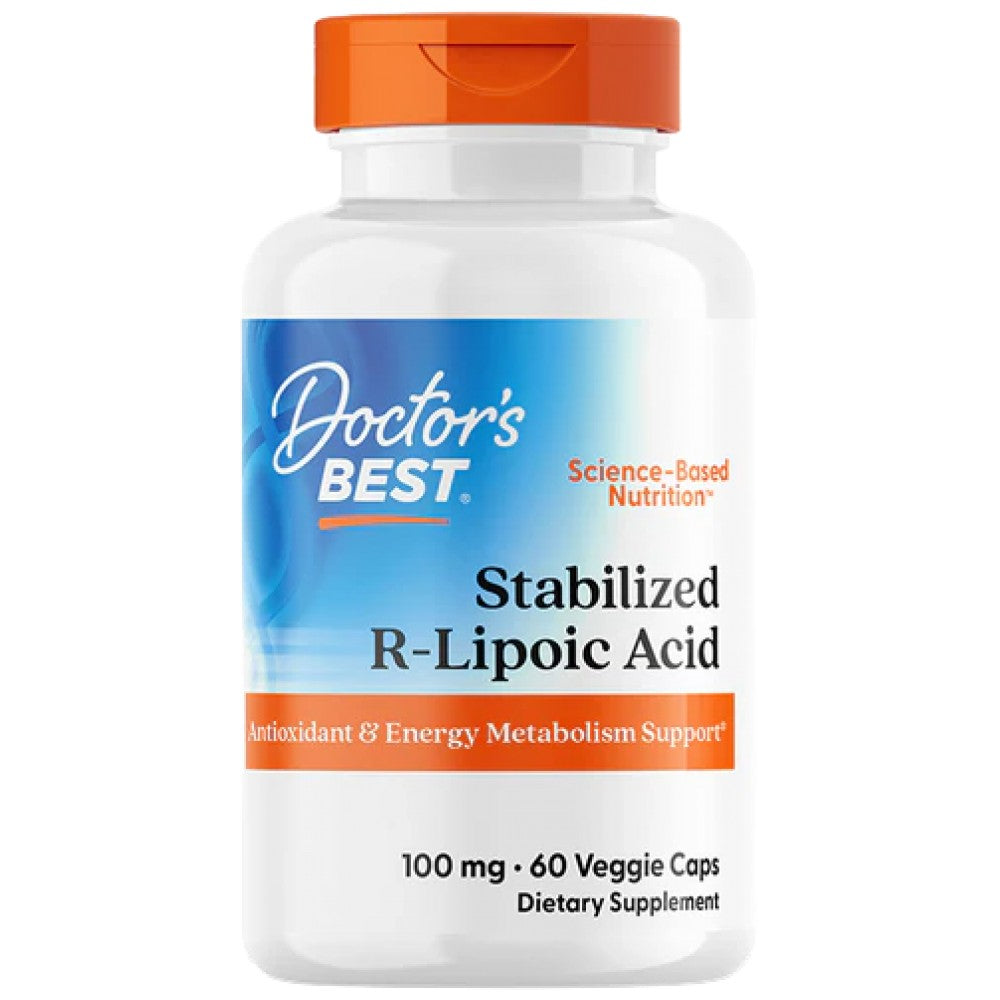 Doctor's Best BEST R-Lipoic Acid Stabilized NA-R-ALA 100 mg - Стабилна R-Алфа-липоева киселина 100 mg
