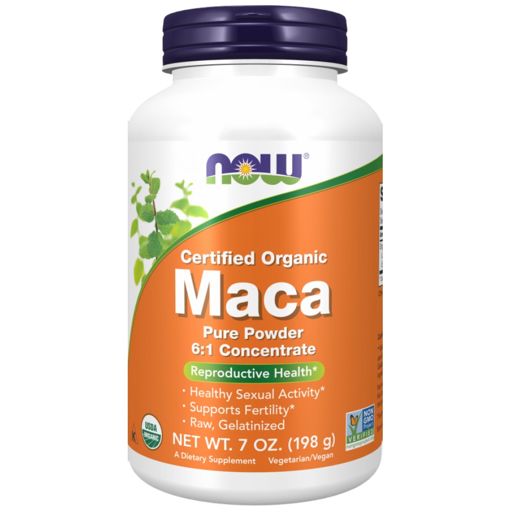 NOW Foods Maca 6:1 Concentrate Pure Powder - Мака концентрат на прах 6:1