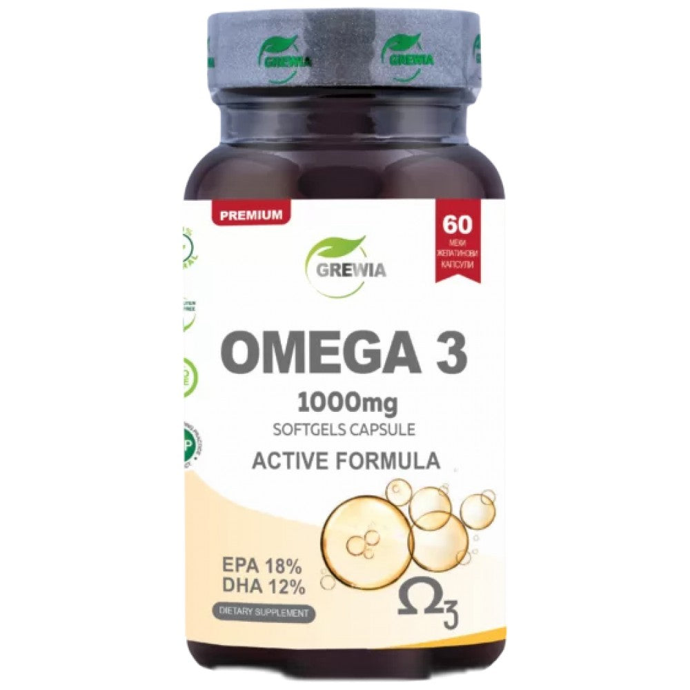 Grewia Omega 3 1000 mg - Рибено масло Омега 3 1000 mg