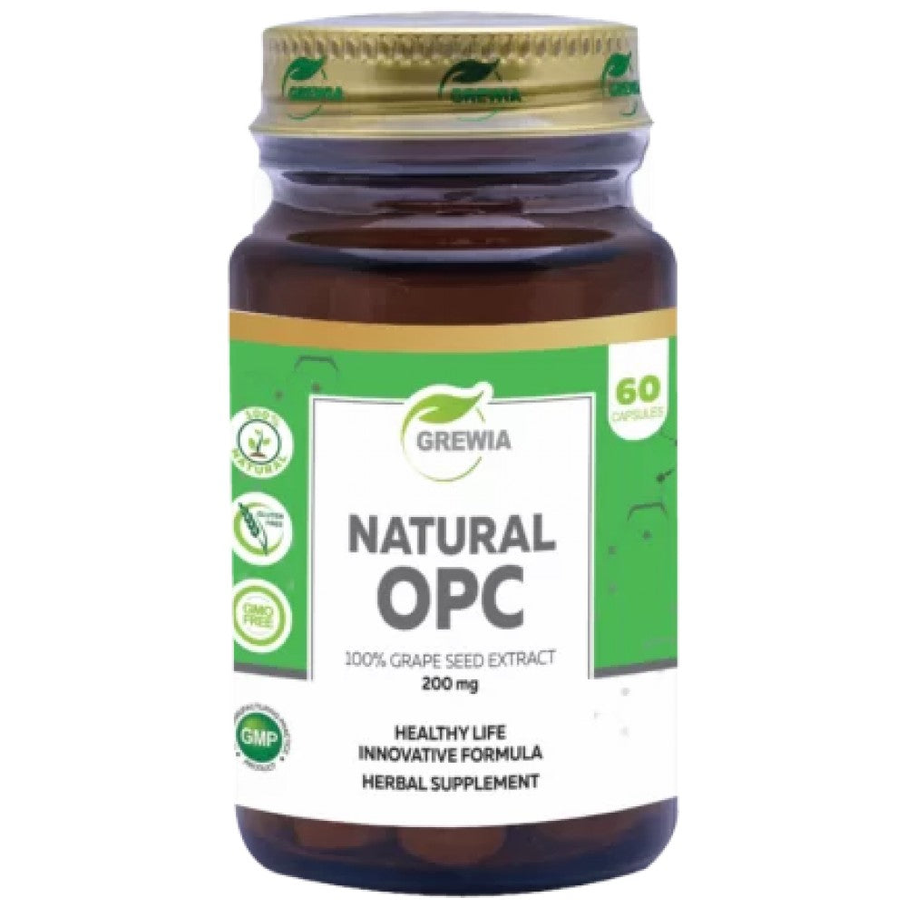 Grewia Natural OPC 100% Grape Seed Extract 200 mg - Гроздови семки OPC 200 mg