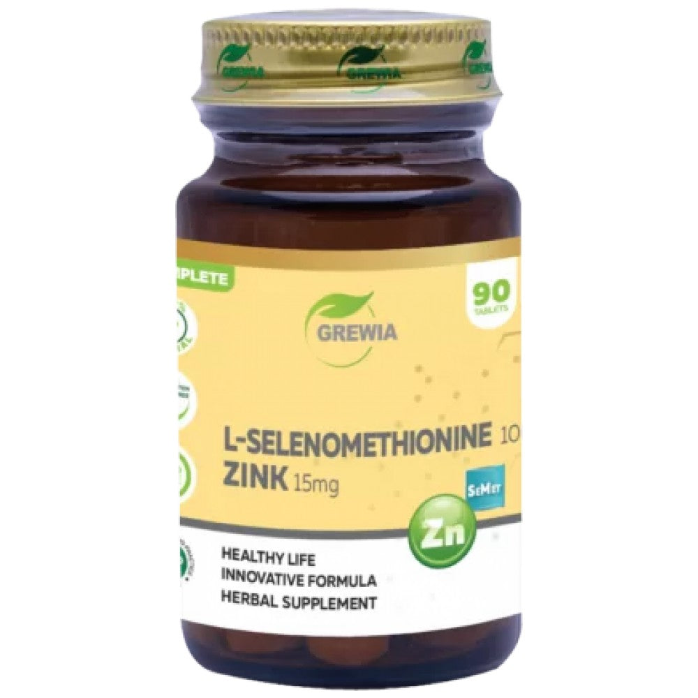 Grewia L-Selenomethionine 100 mcg + Zinc 15 mg - Селен с цинк