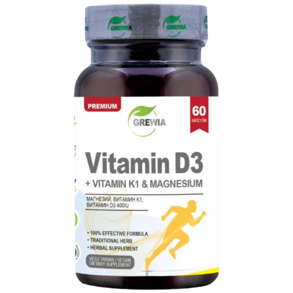 Grewia Vitamin D3 + Vitamin K1 & Magnesium - Витамин Д3 с К1 и магнезий