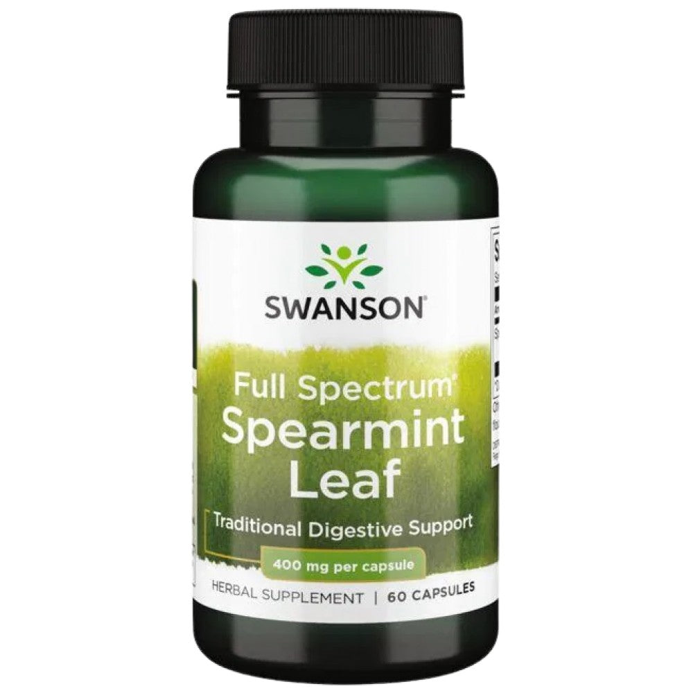 SWANSON Full Spectrum Spearmint Leaf 400 mg - Лист от мента джоджен 400 mg