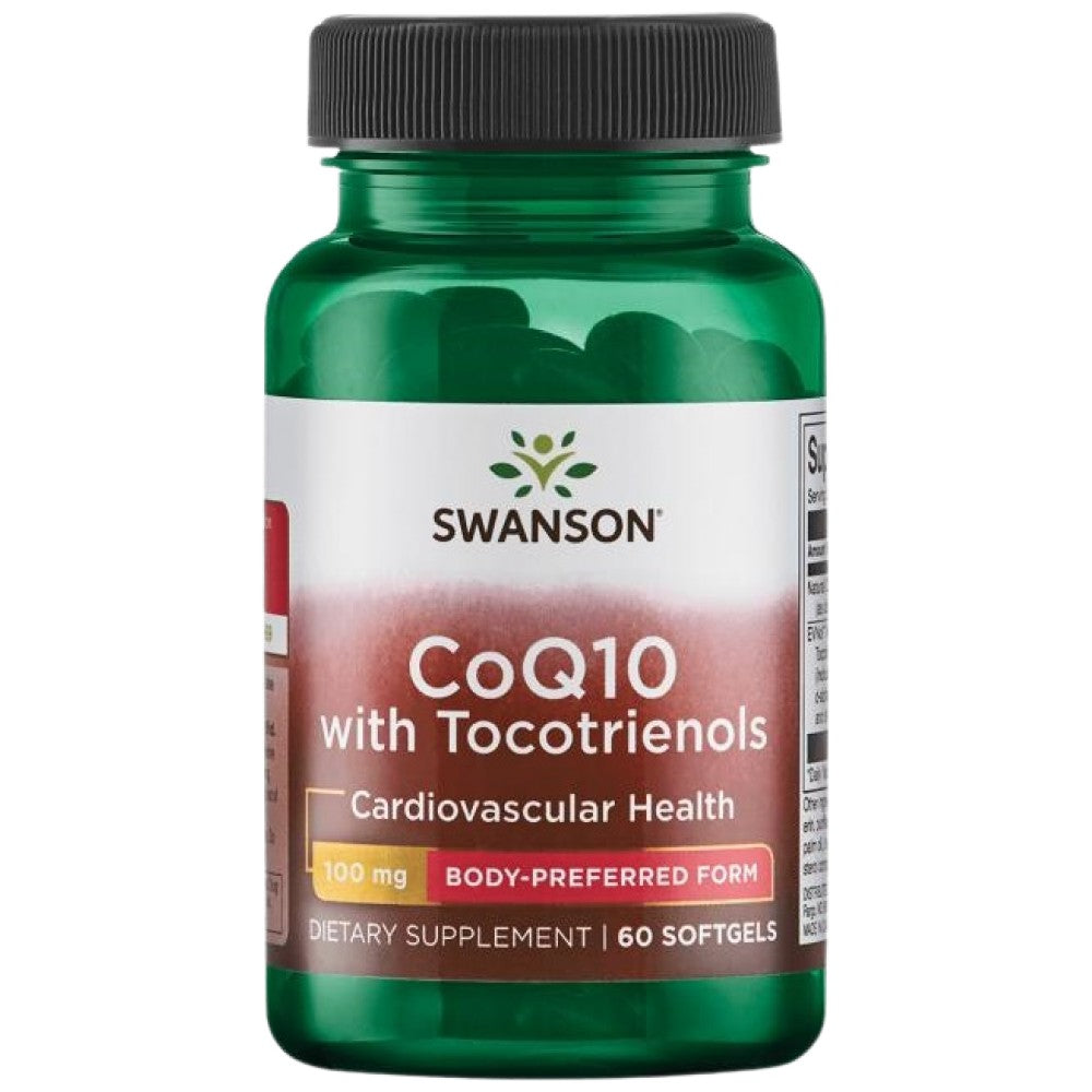SWANSON CoQ10 100 mg with 10 mg Tocotrienols - Коензим Q10 с токотриеноли
