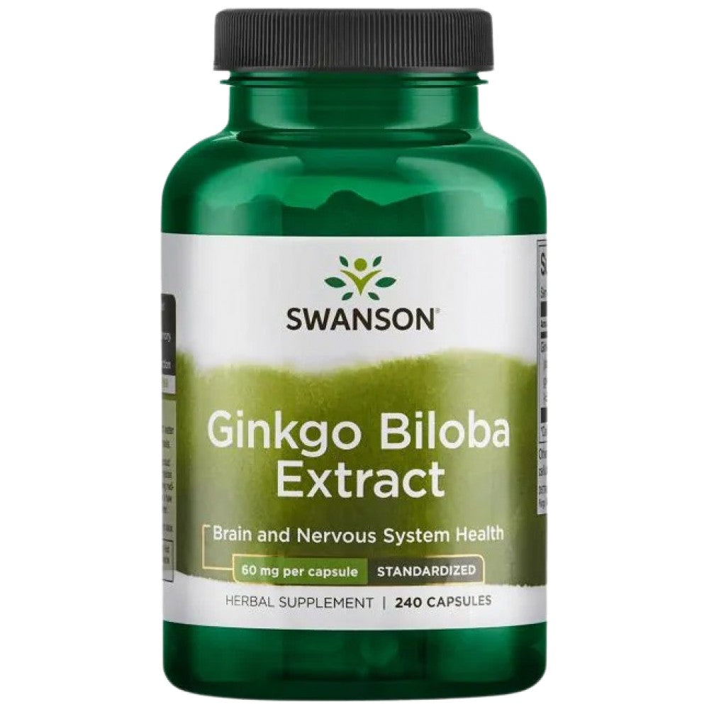 SWANSON Ginkgo Biloba Extract 60 mg - Гинко билоба екстракт 60 mg