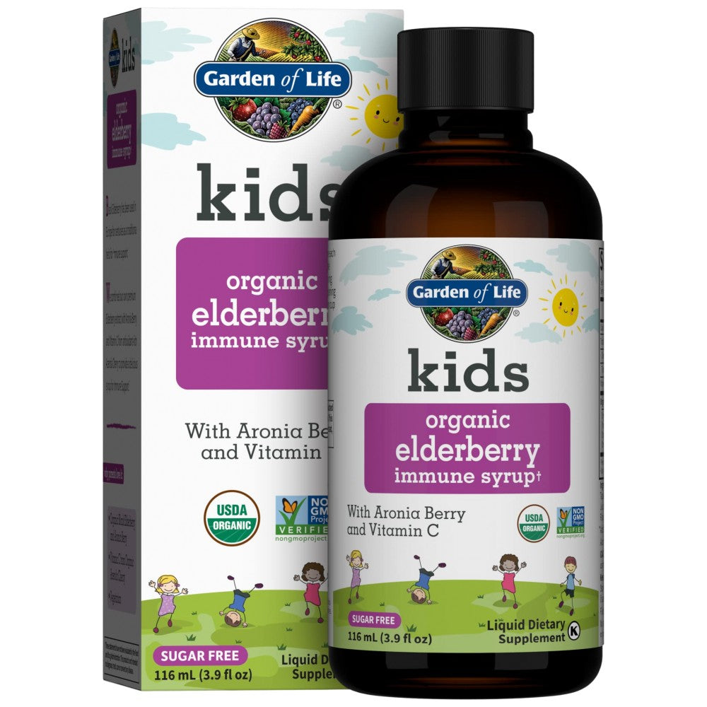Garden Of Life Kid Organic Elderberry Immune Syrup - Детски сироп от черен бъз