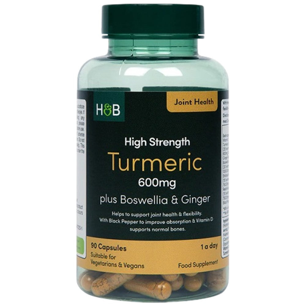 Holland And Barrett High Strength Turmeric Plus Boswellia & Ginger - Куркума с босвелия и джинджифил