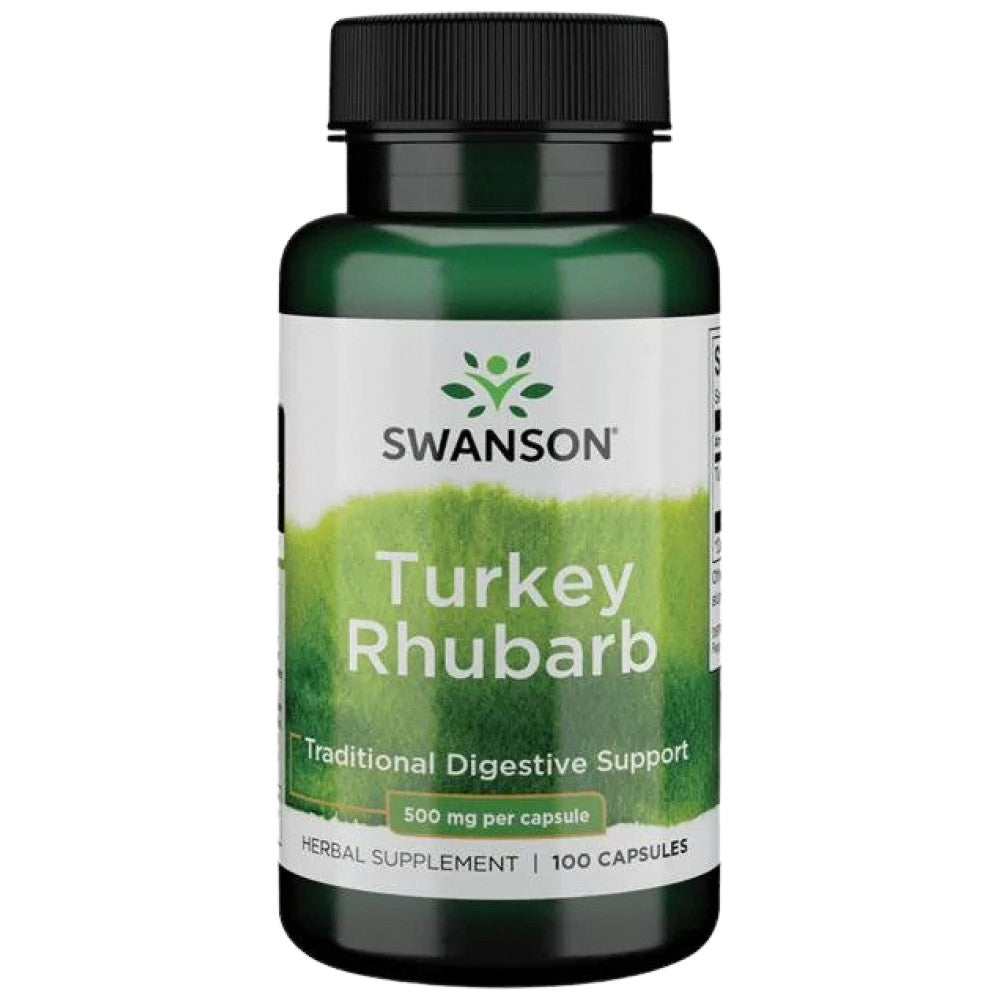 SWANSON Turkey Rhubarb 500 mg - Ревен 500 mg