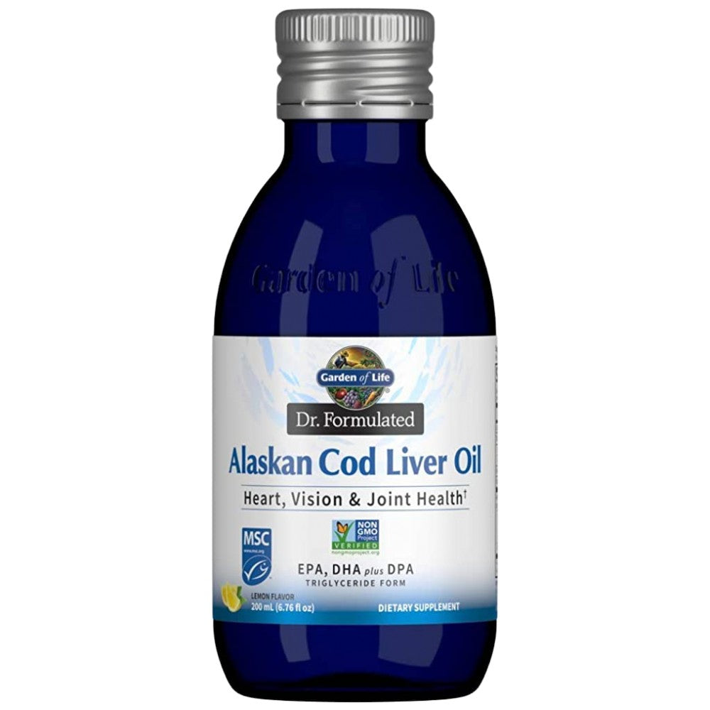 Garden Of Life Dr. Formulated Alaskan Cod Liver Oil - Аляскинско масло от черен дроб на треска