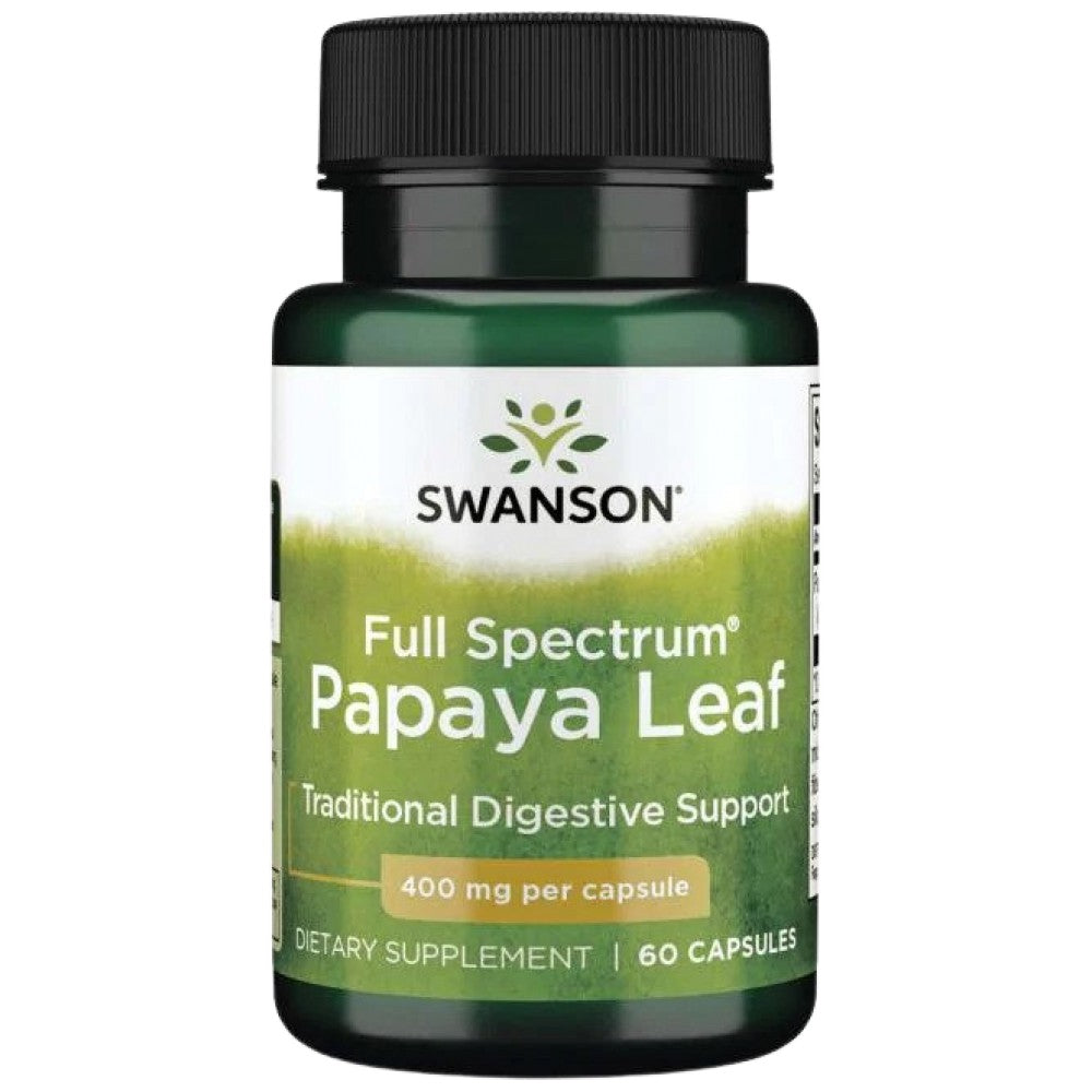 SWANSON Full Spectrum Papaya Leaf 400 mg - Лист от папая 400 mg