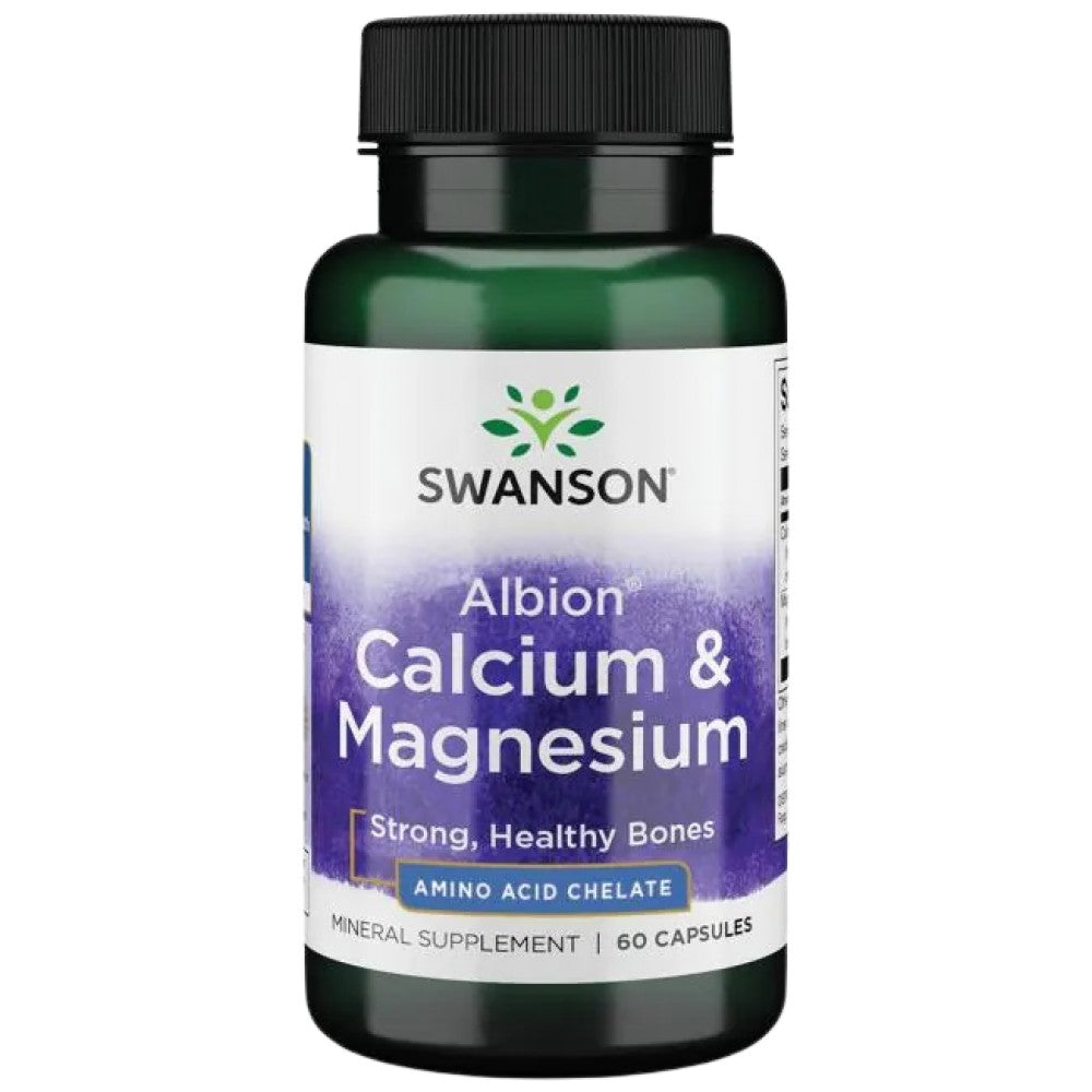 SWANSON Albion Chelated Calcium Magnesium 2:1 - Хелатен калций и магнезий 2:1