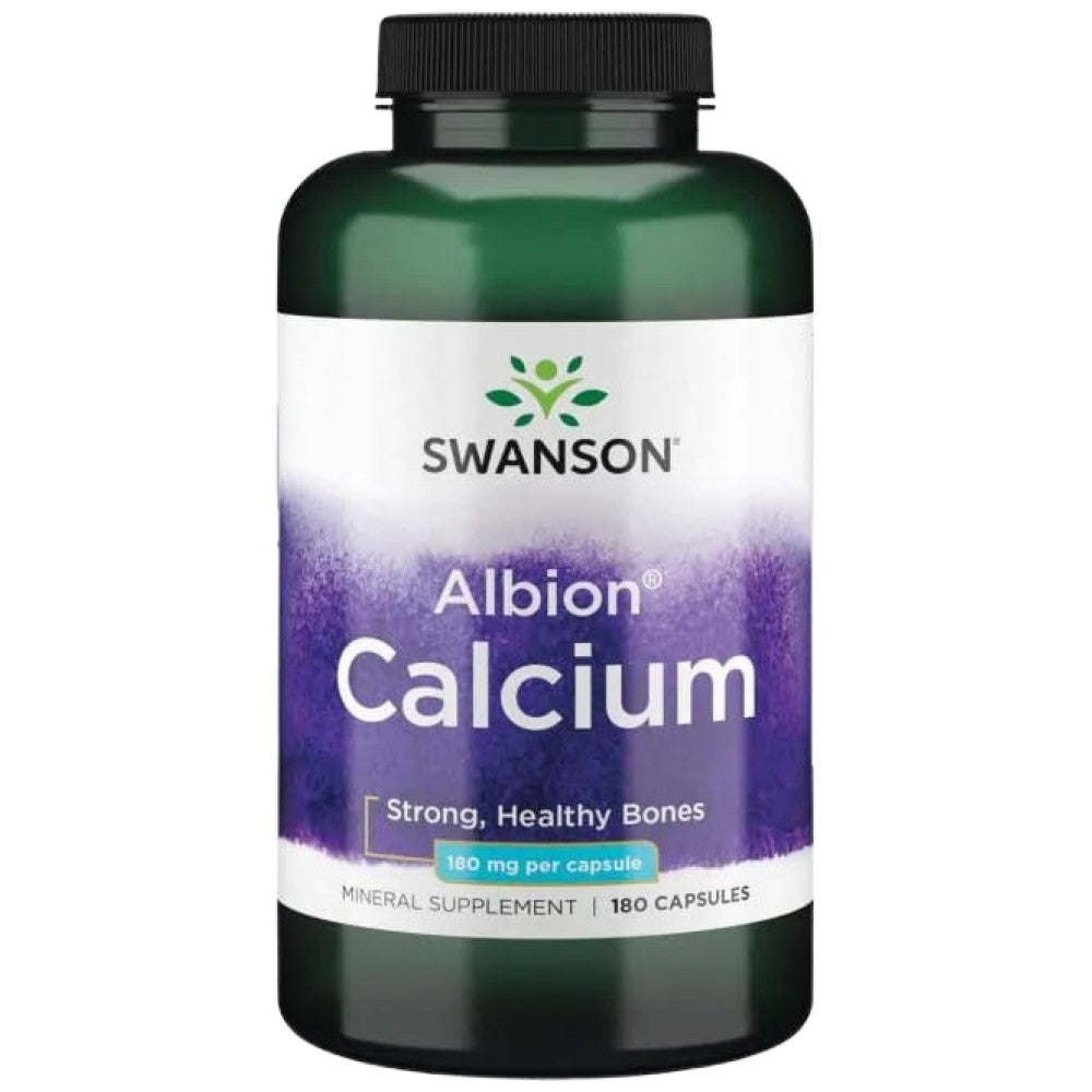 SWANSON Albion Chelated Calcium 180 mg - Хелатен калций 180 mg