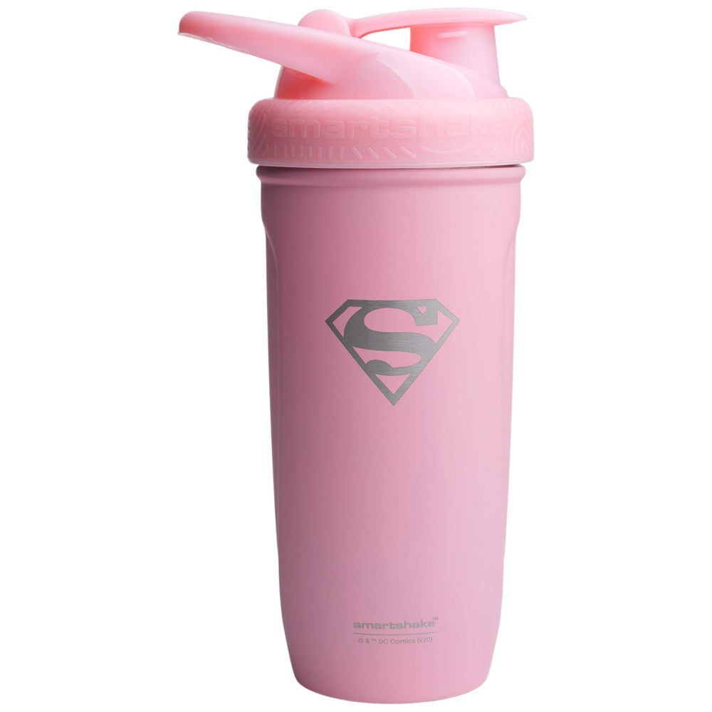 SmartShake Smart Reforce Stainless Steel Shaker Supergirl - Метален шейкър Supergirl