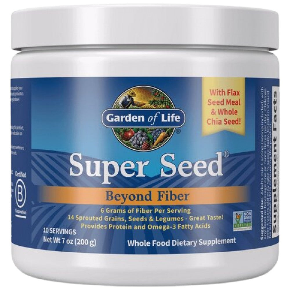 Garden Of Life Super Seed Powder Beyond Fiber - Фибри от семена на прах