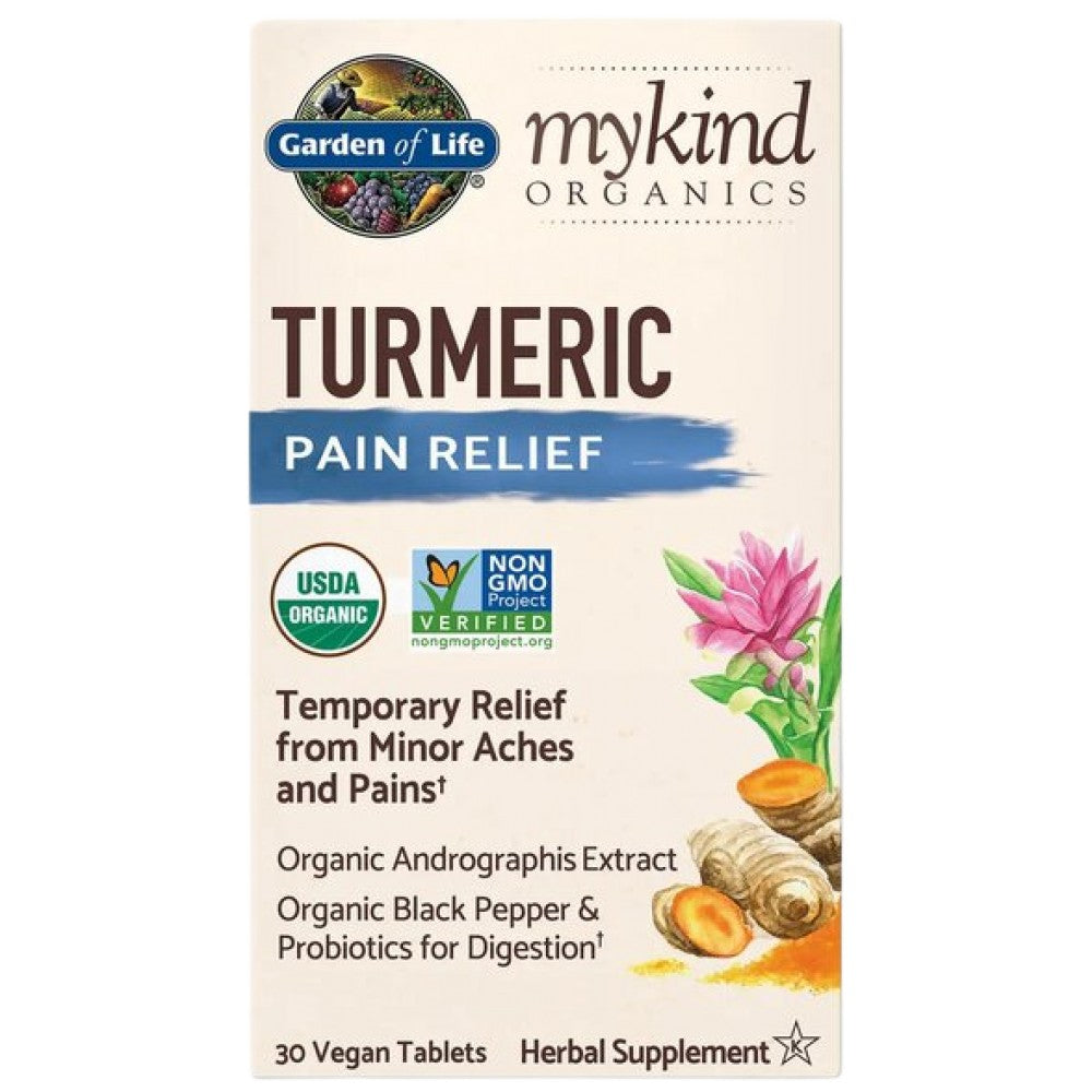 Garden Of Life Mykind Organics Turmeric Pain Relief - Био куркума при болка