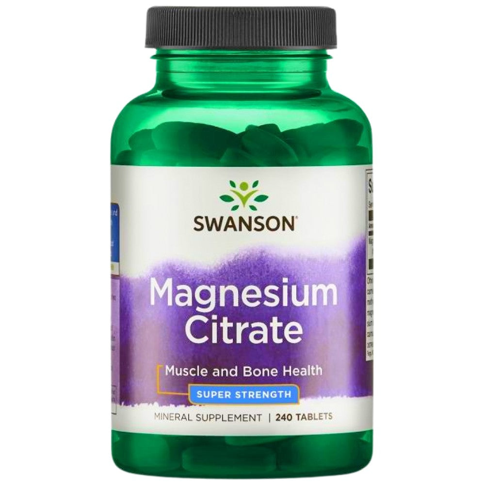 SWANSON Super-Strength Magnesium Citrate 225 mg - Магнезиев цитрат 225 mg