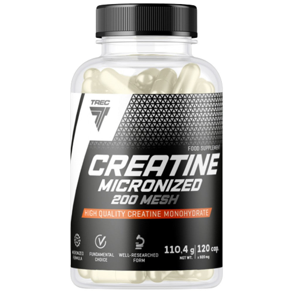 Trec Nutrition Creatine Micronized 200 Mesh High Quality Creatine Monohydrate Caps - Микронизиран креатин капсули
