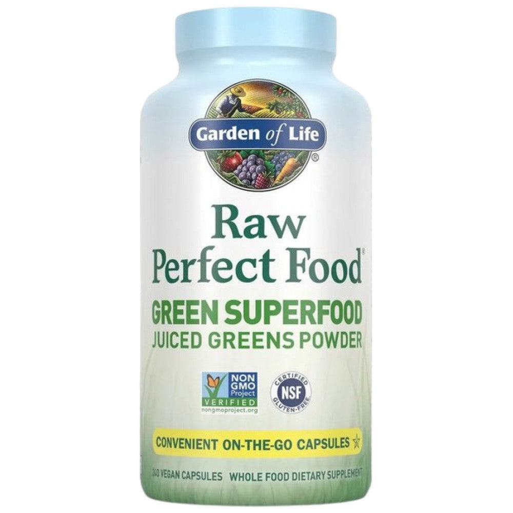 Garden Of Life Raw Perfect Food Green Superfood - Зелена суперхрана на прах